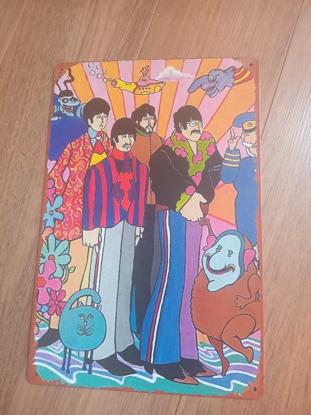 The Beatles Metal Tin Sign